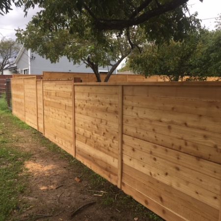 new fencing exterior view